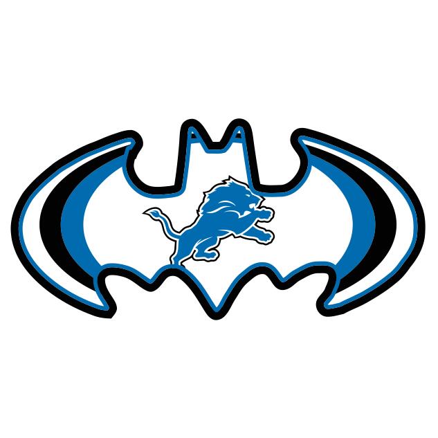 Detroit Lions Batman Logo DIY iron on transfer (heat transfer)